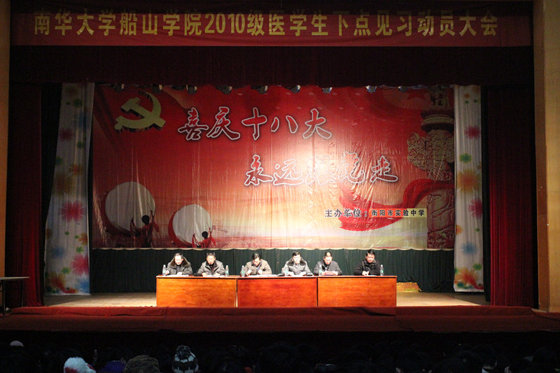 世界杯官网2010级医学生下点见习动员大会顺利召开